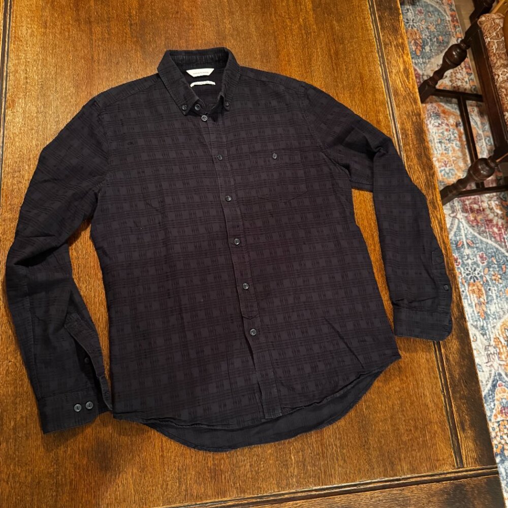 Samsøe & Samsøe Ribbed/Knit Men's Button Up (Size M) - Picture 2 of 10